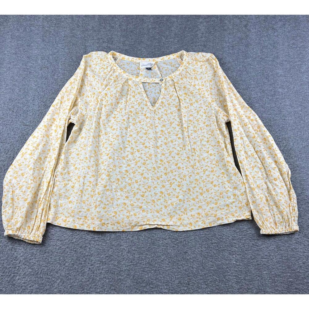 Universal Thread Women's Floral Long Sleeve Blouse Size XS